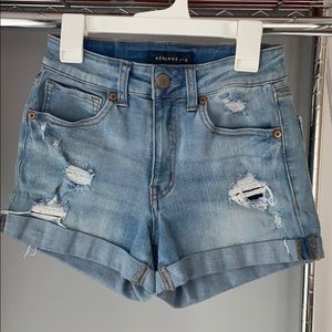 Aeropostale light wash denim shorts